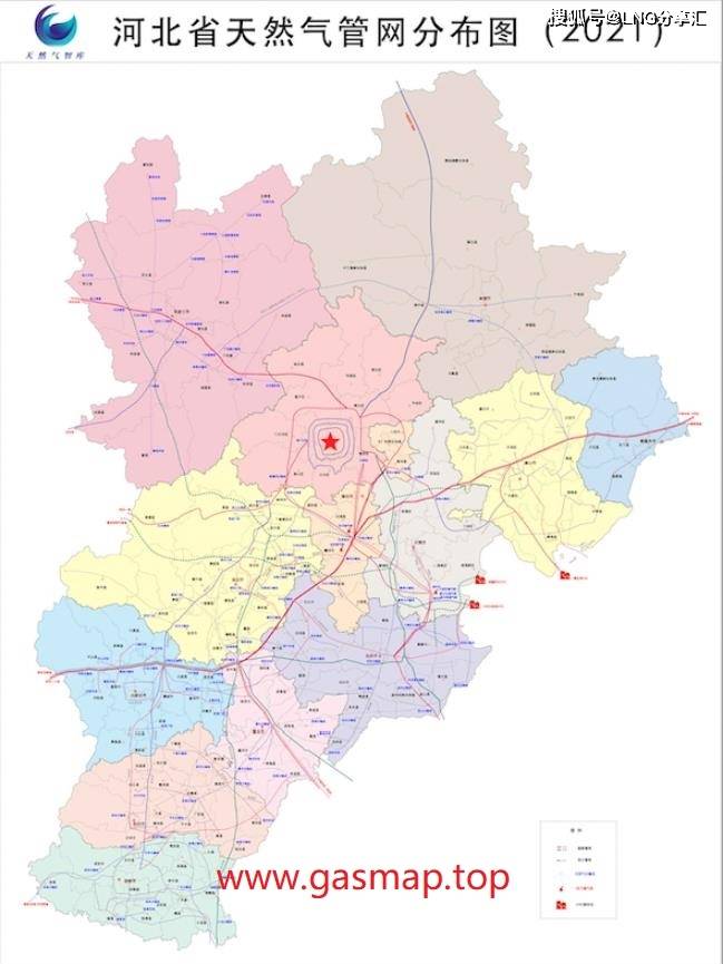 河北省天然气管网分布图(2021)「天然气智库」_手机网